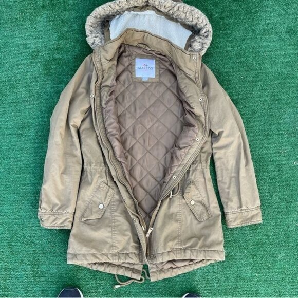 Tan Parka Jacket Women's size S - Picture 7 of 10